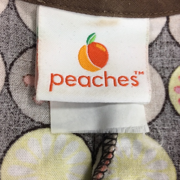 EUC CHEROKEE AND PEACHES SCRUB TOPS - Picture 3 of 4
